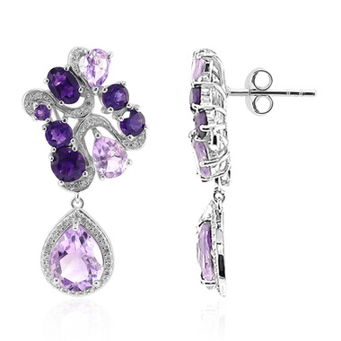 Orecchini in argento con Ametista