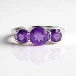 Anello in argento con Ametista Siberiana (de Melo Essence)