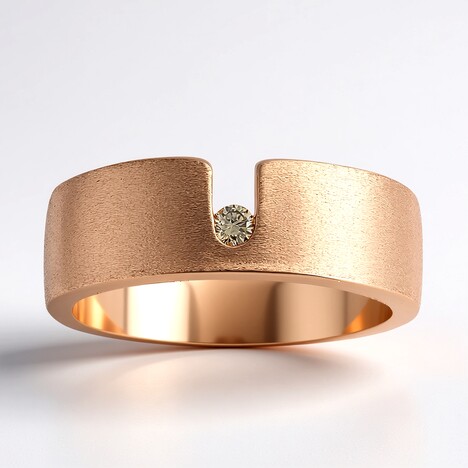 Anello in argento con Diamante Argyle Rose de France I1 (Annette)