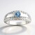 Anello in argento con Acquamarina del Mozambico (Pallanova)