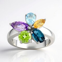 Anello in argento con Ametista (de Melo Essence)