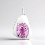 Ciondolo in argento con Kunzite (Pallanova)