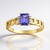 Anello in oro con Tanzanite AAA (CIRARI)
