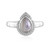 Bague en argent et Labradorite rose de Maniry