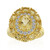 Bague en argent et Citrine