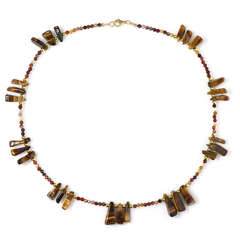 Edelstein-Silberhalskette (Riya)