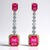 Orecchini in argento con Topazio Rosa (Gems en Vogue)