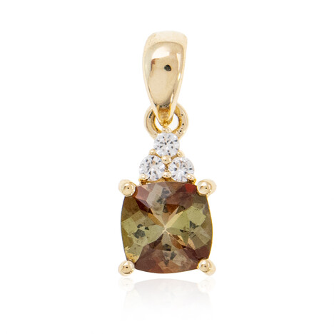 Andalusit-Goldanhänger