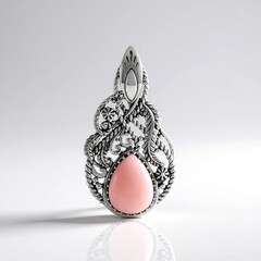 Ciondolo in argento con Opale Rosa