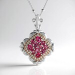 Collana in argento con Topazio Rosa (Dallas Prince Designs)