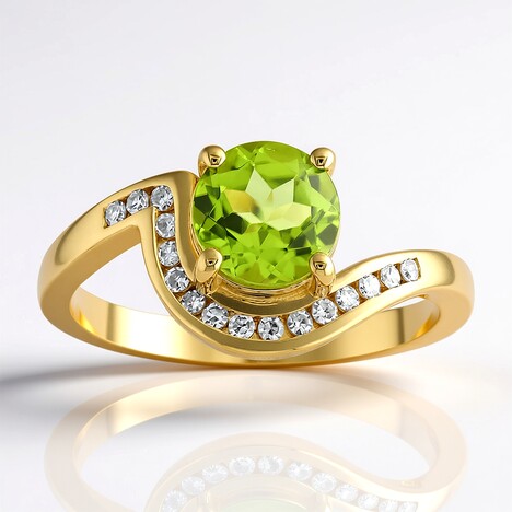 Anello in oro con Peridoto Jilin (de Melo Gold)