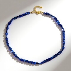 Collana in argento con Cianite del Nepal