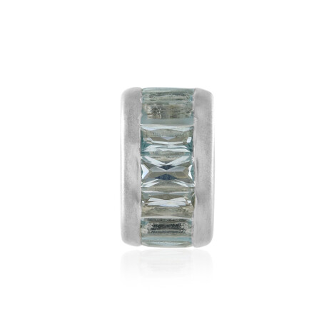 Himmelblauer Topas-Silberanhänger (MONOSONO COLLECTION)