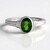 Anello in argento con Diopside Russo