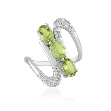 Bague en argent et Péridot (de Melo Essence)