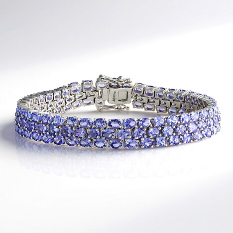 Bracciale in argento con Tanzanite