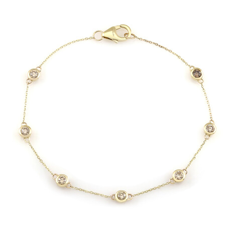Gouden armband met I2 Champagne Diamanten (de Melo Gold)