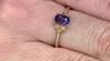 Gouden ring met een AAA tanzaniet