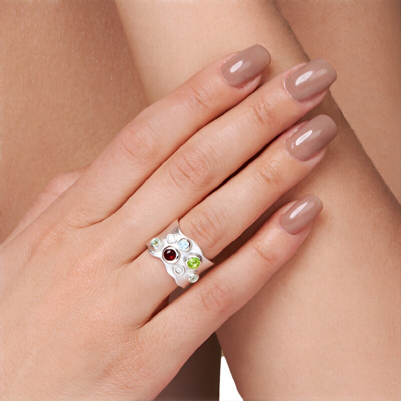 Peridot Silver Ring