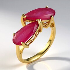 Anello in oro con Zaffiro Rosa del Madagascar (de Melo Gold)