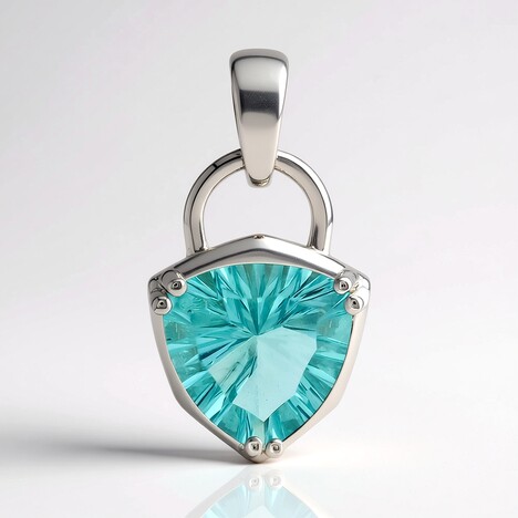 Ciondolo in argento con Fluorite Braldu (Pallanova)