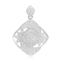 Ciondolo in argento con Topazio Bianco
