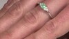 Zilveren ring met een Colombiaanse smaragd