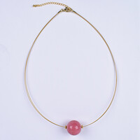 Collana in acciaio inossidabile con Thulite