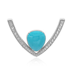 Weißer Topas-Silberanhänger (MONOSONO COLLECTION)