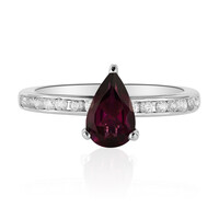 Anello in argento con Rodolite