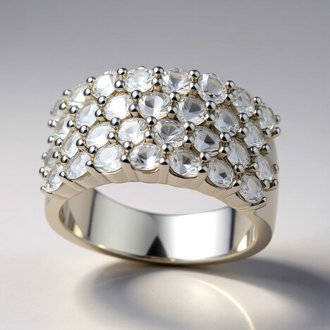 Anello in argento con Danburite
