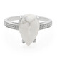 Anello placcato in platino con Howlite