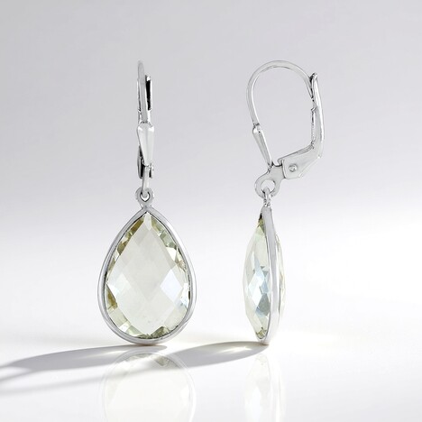 Orecchini in argento con Ametista Verde