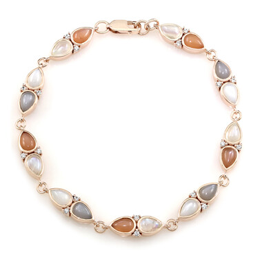 Mondstein-Silberarmband (KM by Juwelo)