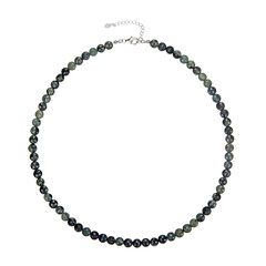 Kabamba-Rhyolith-Silberhalskette