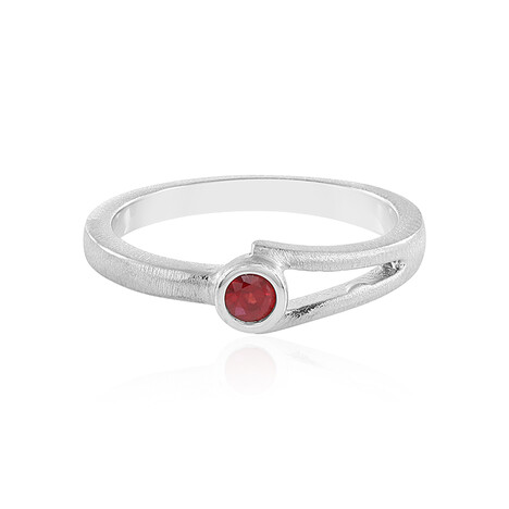 Anello in argento con Rubino Tanzania