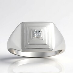 Anello in argento con Diamante I1 (G) (Annette)