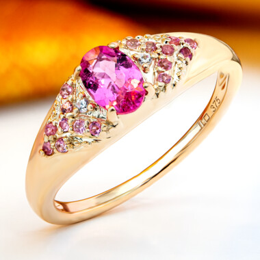 Rubellit-Goldring