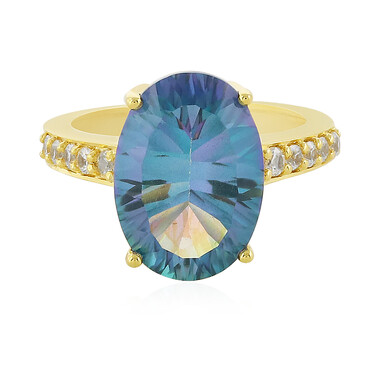 Bague en argent et Quartz océan