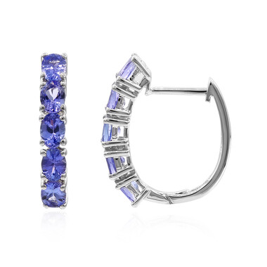 Pendientes en plata con Tanzanita