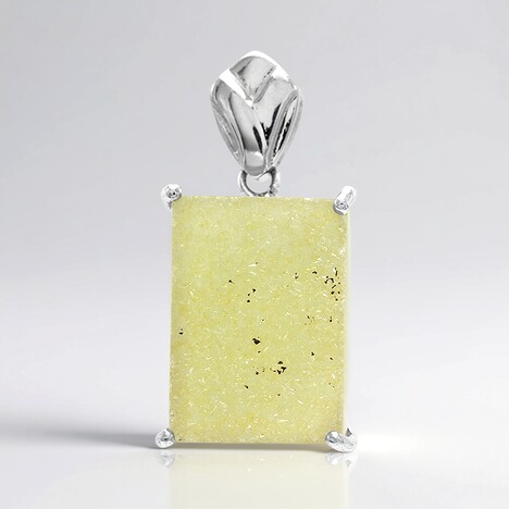 Ciondolo in argento con Agata Glitter