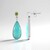 Boucles d'oreilles en argent et Amazonite (KM by Juwelo)