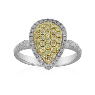 Gelber SI2 Brillant-Goldring (CIRARI)