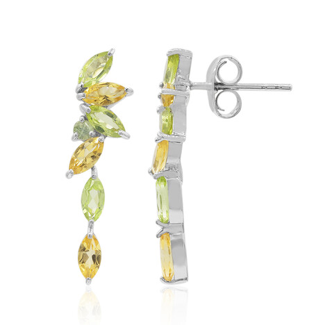 Orecchini in argento con Peridoto