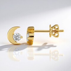 Orecchini in oro con Diamante SI1 (G) (Annette)