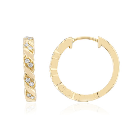 SI1 (G) Brillant-Goldohrringe (Annette)