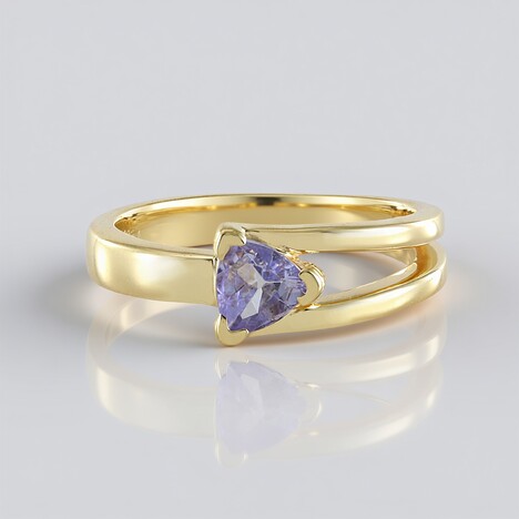 Anello in argento con Tanzanite (non riscaldata)