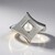 Anello in argento con Pietra di Luna Arcobaleno AAA (MONOSONO COLLECTION)