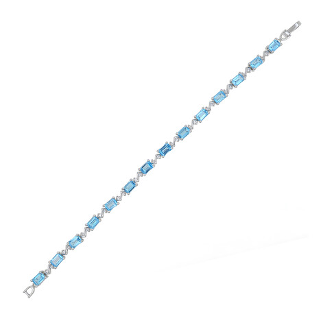 Brazalete en plata con Topacio de Marambaia
