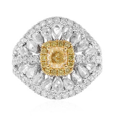 Gelber SI2 Brillant-Goldring